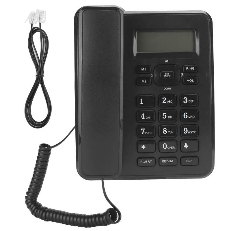 KX-T6001CID Fixed Telephone Home Wired Landline Business Office Corded Desk Phone ABS Home Wired Telephone: Default Title