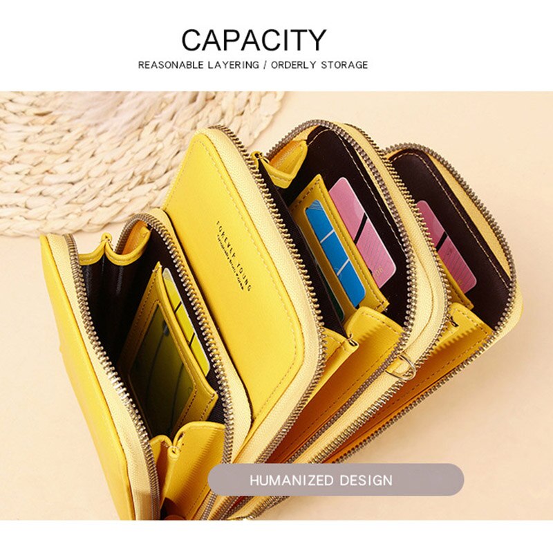 Small Shoulder Bag For Women Large Capacity Phone Pocket Card Purse Pu Leather Ladies Crossbody Bags Female Messenger