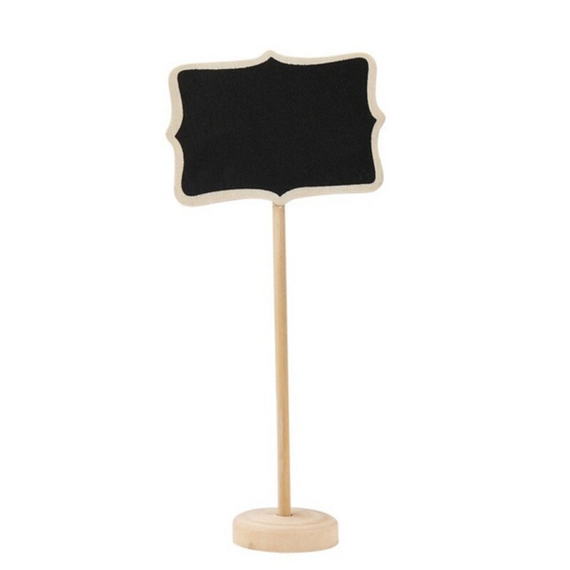 Pizarra pequeña de madera para pizarra, letreros para restaurante, pizarra para escribir, notas, pizarra para pintar, decoración de boda: Lace rectangle