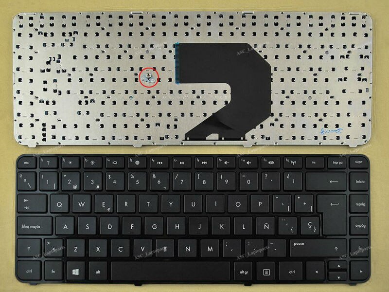 sp spanishteclado toetsenbord voor hp pavilion g4-2200la g4-2203la g4-2204la g4-2205la laptop glossy frame zwart win8