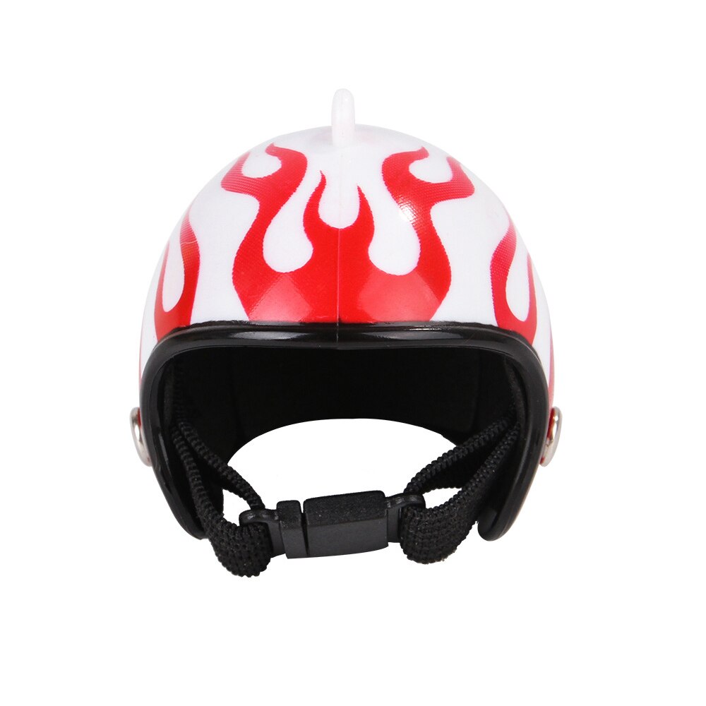 Criativo frango capacete de proteção galinha galinha capacete chapéu de pássaro chapéu de pássaro chapelaria pequeno animal de estimação chapéu duro pássaro pato boné protetor: flame
