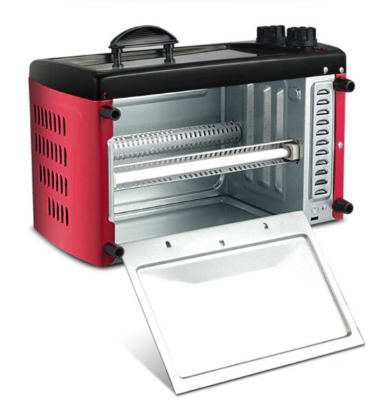 Mini torradeira elétrica forno inoxidável 12l 750w bolo máquina de fritar asas fabricante pizza egg steamer