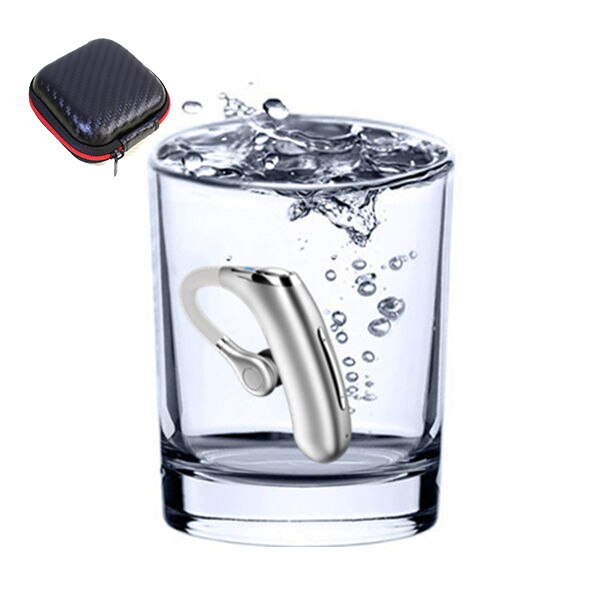 Draadloze oordopjes  m50 slimme bluetooth oordopjes oorhaak lange standby sport oordopjes handsfree volumeregeling: Zilveren doos