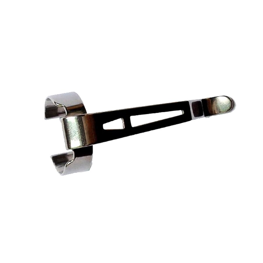Abrazadera de acero inoxidable plateada para linterna, soporte de montaje para bolígrafo, diámetro del cuerpo de la linterna de 20mm a 24mm, accesorios de iluminación