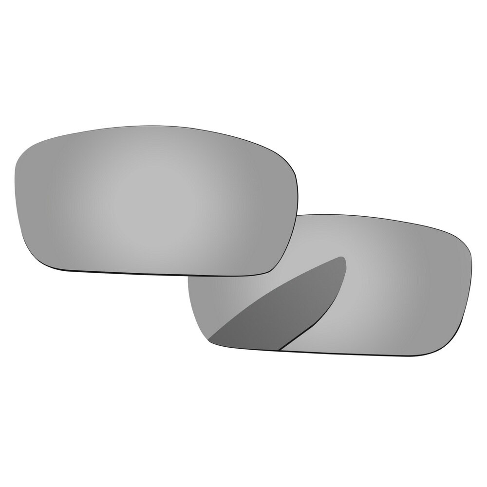 Alphax Ersatz Linsen für Kurbelwelle Sonnenbrille Polarisierte-Mehrere Optionen: Chrome Silver