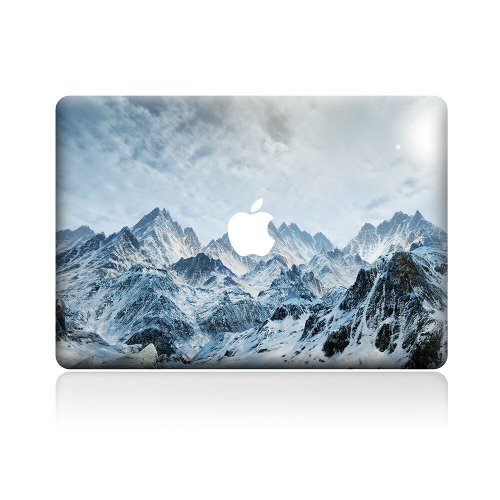 Sneeuwberg laptop sticker skin voor macbook air pro retina 11 " 13 " 15 "vinyl mac hoes notebook body volledige cover skin