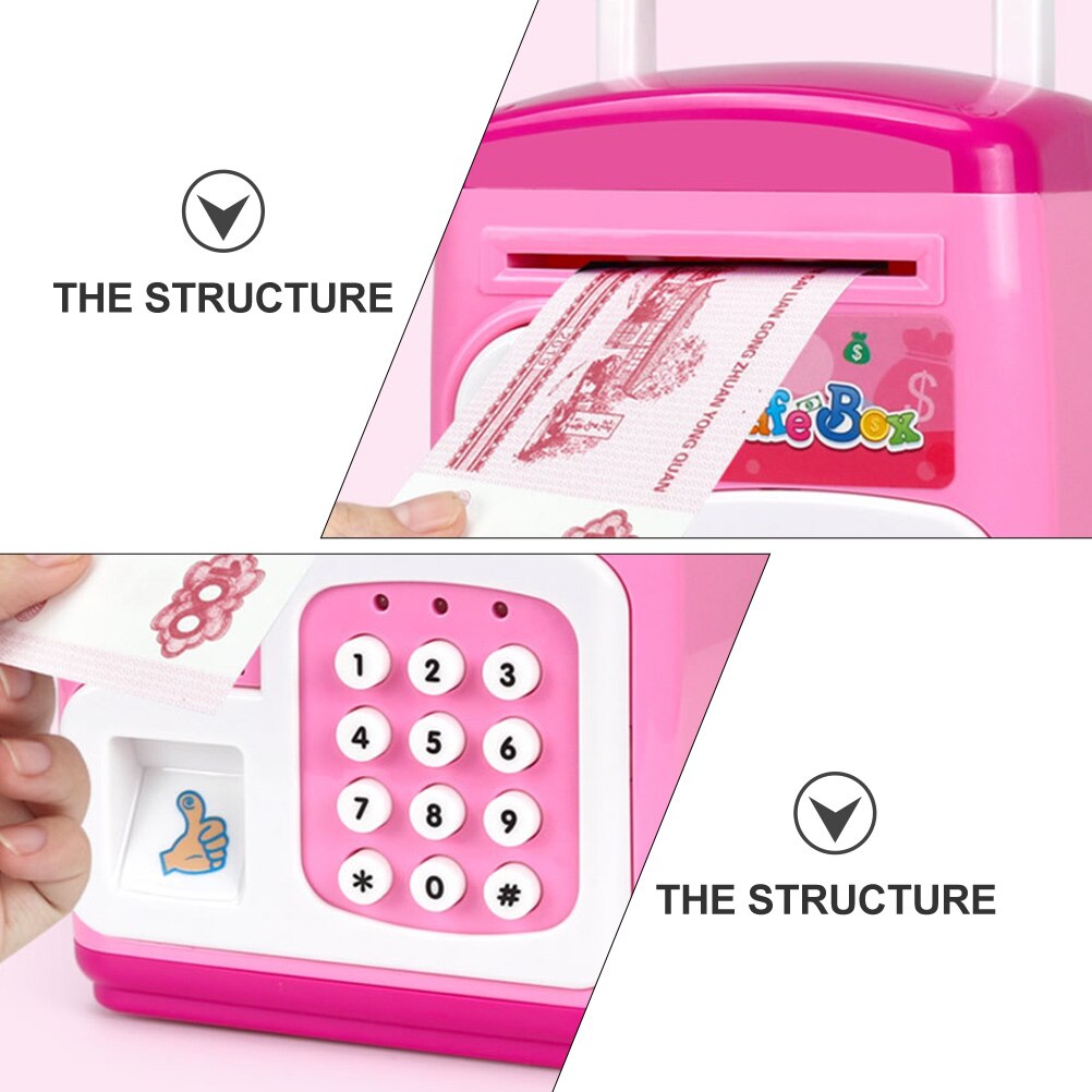 1 set of Electronic Piggy Bank Cartoon Deposit Box Interesting Safe Box