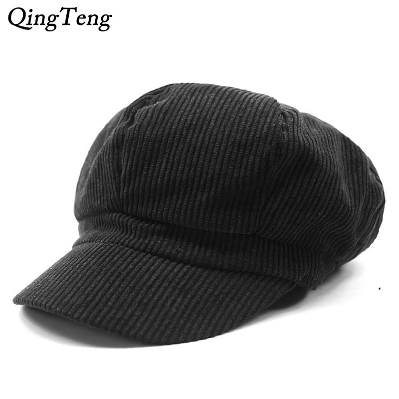 Manchester tidningspojke kepsar unisex solid varm höst vinter målarkeps kvinnor män vintage åttkantig keps ledig basker