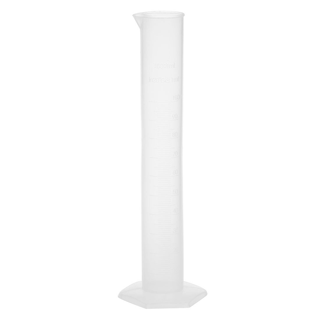 4 pcs Transparent Plastic Measuring Cylinder