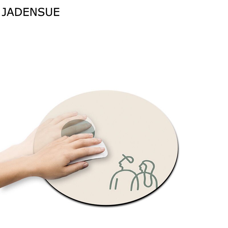 Cute Mouse Pad 22CM Diameter Cartoon Kawaii Round Desk Mats Gaming Deskpad Laptop Mouse Mat for Office Computer Keyboard Mat