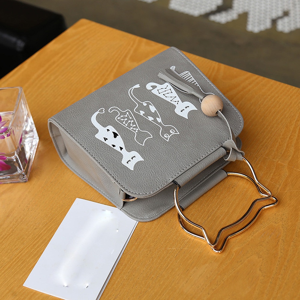 Women Handbags Large Capacity Animal Messenger Bag Cat Rabbit Pattern Hand bag Shoulder Crossbody Bags bolsa feminina