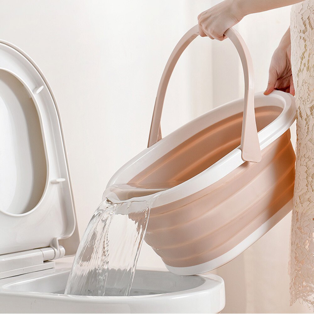 Portable Foldable Bucket Car Wash Bucket Fishing Bathroom Kitchen Bucket Large Rectangular Thickened Plastic Storage Bucket