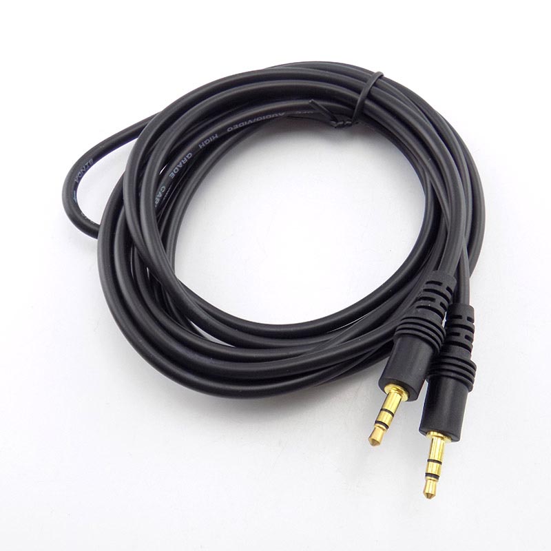 1.5/3/5/10M MP3/MP4 3.5mm Stereo Male To Male Jack Male To Female Audio Aux Extension Cable Cord For Computer Laptop: black / 1.5m