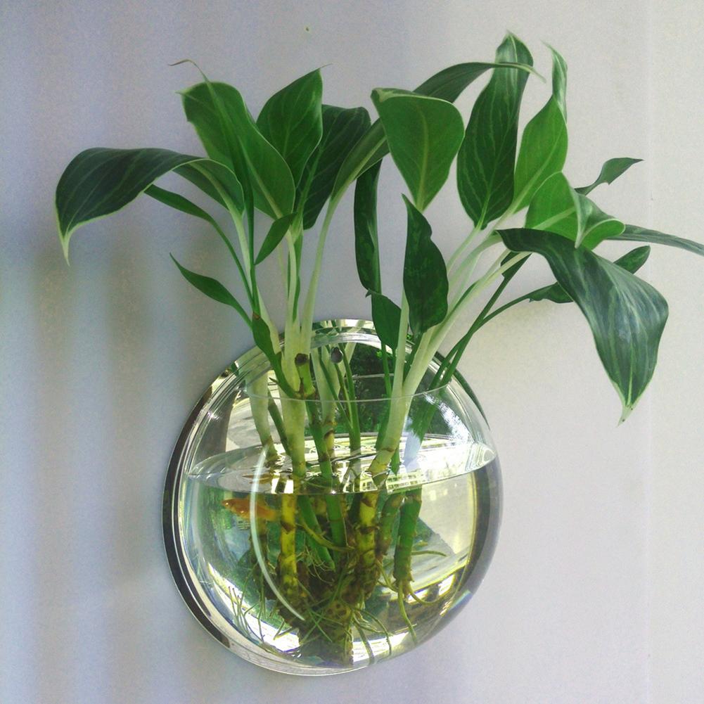 Kreative Hängen Glas Blume Fisch Vase Hause Garten Zauberstab Dekor Hängen transparent Vase Panzer Aquarium Container-Heimat Zimmer Dekor
