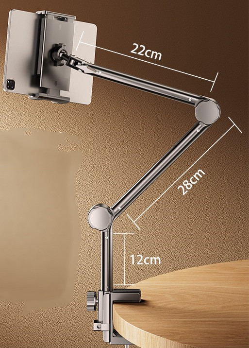 Brazo Flexible plegable para teléfono móvil, soporte para cama, soporte de mesa para teléfono móvil para grabación de vídeo, Galaxy Tab, soporte para brazo para tableta: naranja