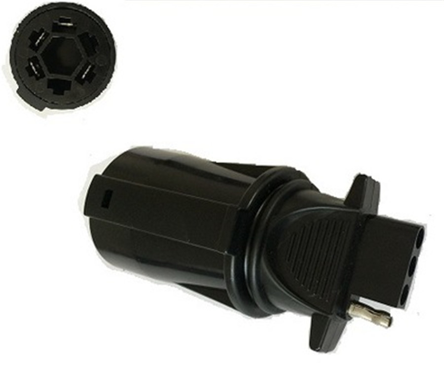 7-Wege-zu-4-Wege-Anhängerstecker-Adapter für Wohnmobile, Anhänger, Wohnmobile