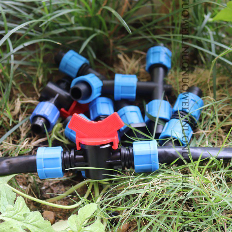 2 stücke 16mm Tropf Irrigaton Schlauch Anschlüsse Tropf Schlauch Armaturen Schloss Mutter Rohr Gelenke Micro Bewässerung System Garten Wasser stecker