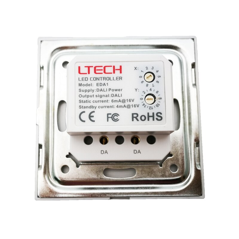 EDA1 Dali Led dimmer 1 Channel Dali Led Controller On/Off Switch Wall Mount Touch Panel Dimmer Dali LED Controller