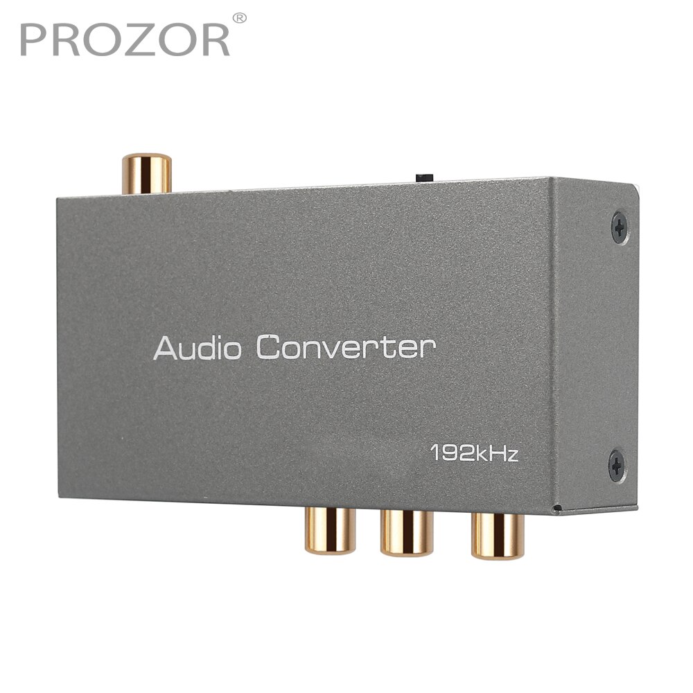PROZOR – convertisseur Audio DAC 192kHz avec Toslink, ARC Coaxial vers stéréo Coaxial optique R/ L, adaptateur d&#39;extraction Audio 3.5mm pour TV
