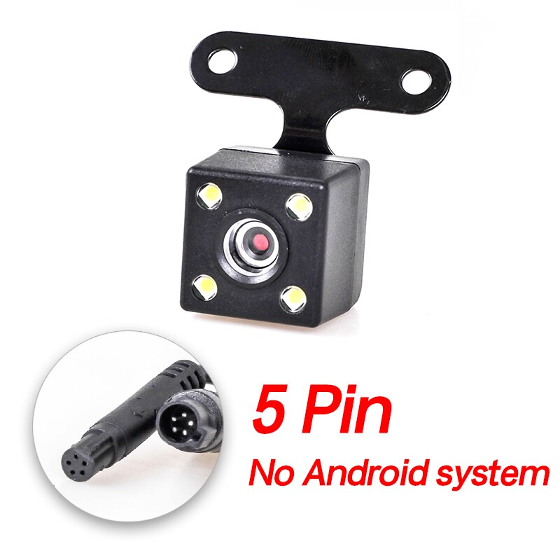 Bil backkamera med 5 stift 10m tråd för lastbil bil dvr dashcam utan android system 2.5mm jack bakre kamera parkeringskamera: Default Title