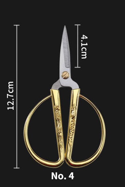 Household Festival Ribbon Cutting Alloy Stainless Steel Scissors Sewing Scissors Embroidery Scissors Sewing Supplies: J4