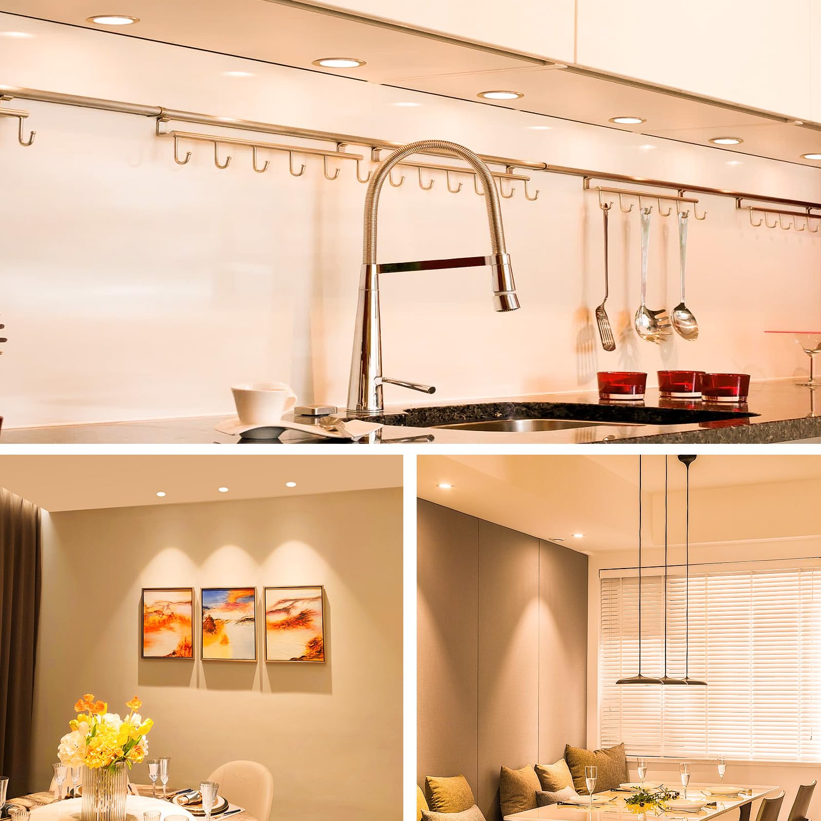 LED Recessed Spotlight 12V Lamp With AC110~220V Driver Recessed Spotlights For Mirror Cabinet Caravan Van Wardrobe Down Light