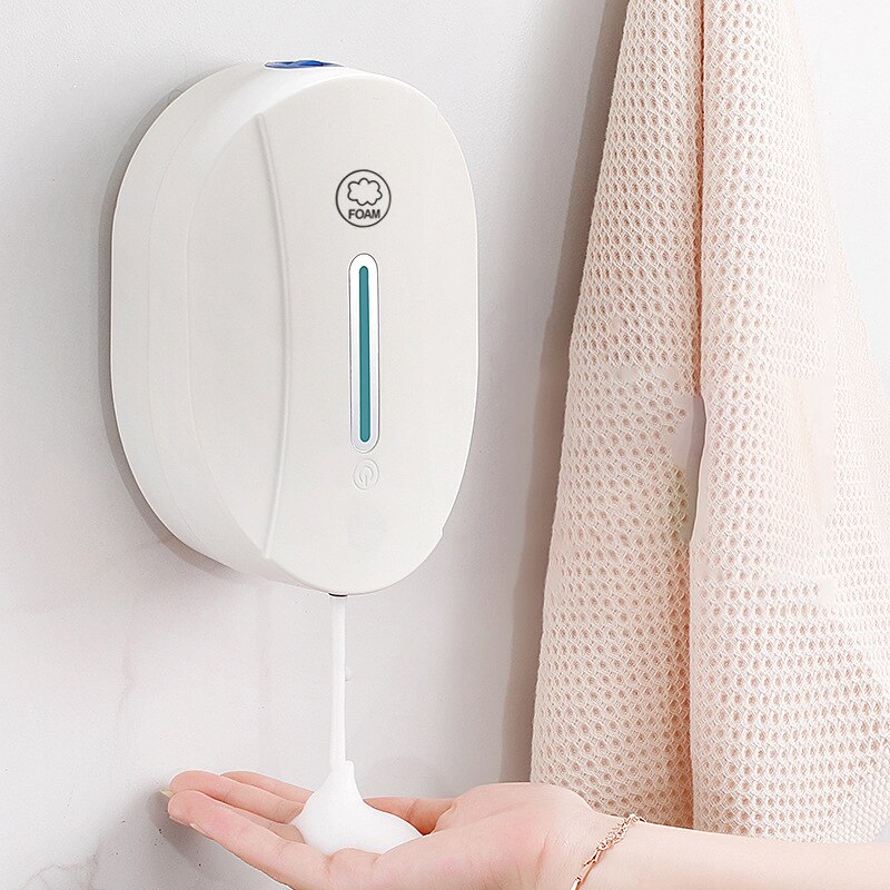 Touchless Bathroom Dispenser Smart Sensor Liquid Soap Dispenser for Kitchen Hand Free Automatic Soap Dispenser: foam AA battery