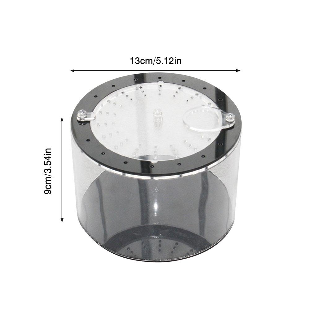 Acrylic Reptile Feeding Box Full View Insect Box Praying Lizard Reptile Home Insect Cage Reptile Terrarium Spider Breeding Box