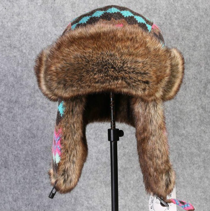 Dames kind warme wintermutsen russische oesjanka hoed trapper pet gebreide bombermutsen