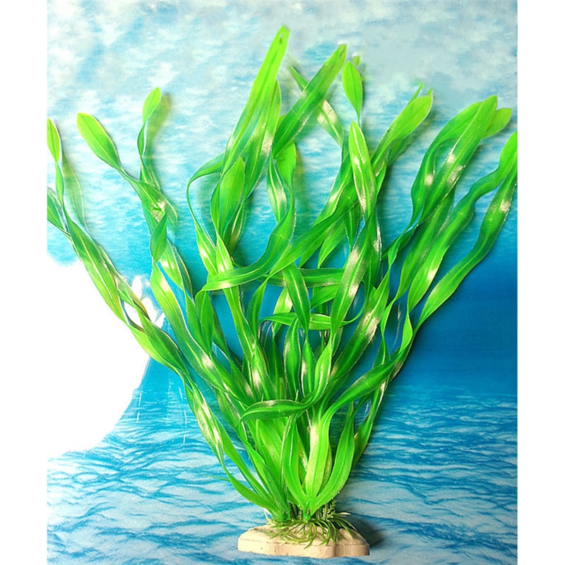 36cm Underwater Artificial Seaweed Fish Tank Green Kelp Aquarium Decoration Submarine Ocean Scene Water Plant Ornament