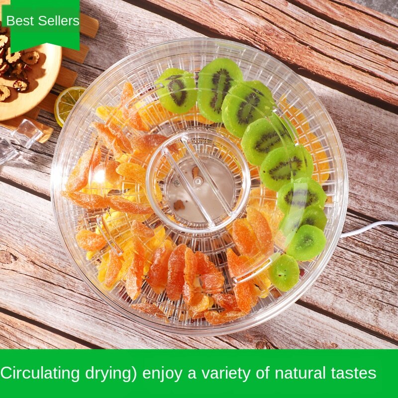 Electric Food Dehydrator for Fruits and Vegetables 350W Temperature Adjustment 5 trays Snacks Air Dryer 110/220V