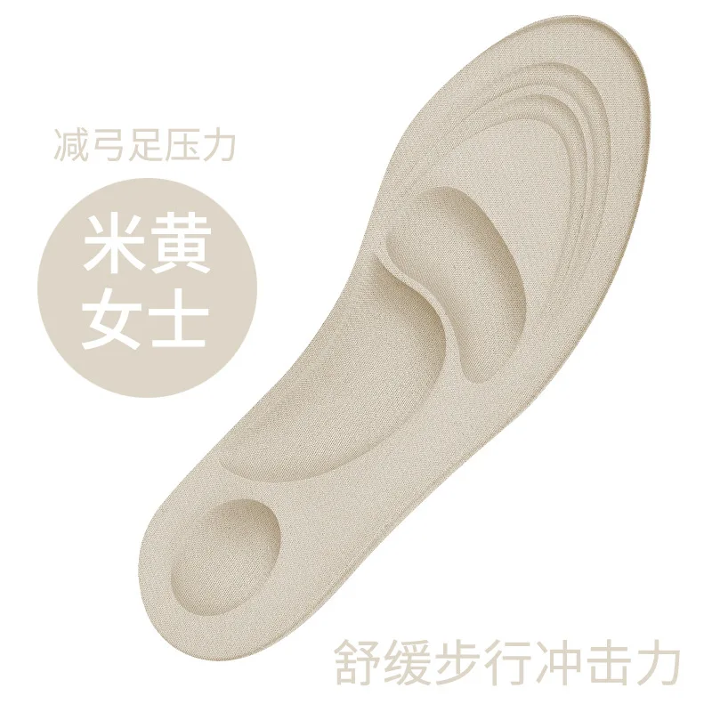 4d Erinnerung Schaum ortho pä dische Einlegesohlen für Schuhe Frauen Männer Plattfüße Bogen Unterstützung Massage Planta rfasziitis Sport Pad: Grau