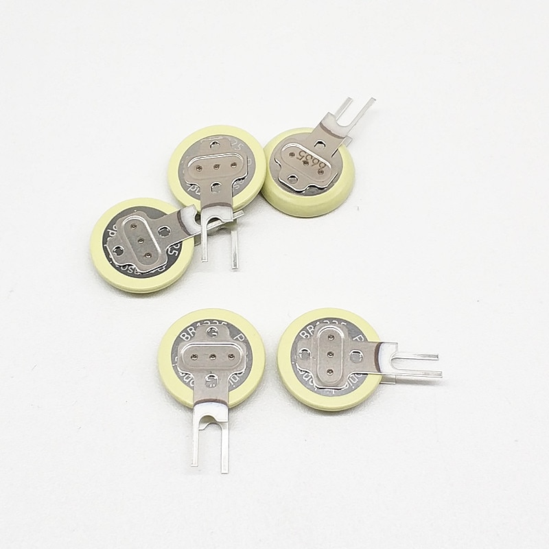 1 pièces/lot bouton batterie BR1225-1VC 3V soudure pied batterie BR1225