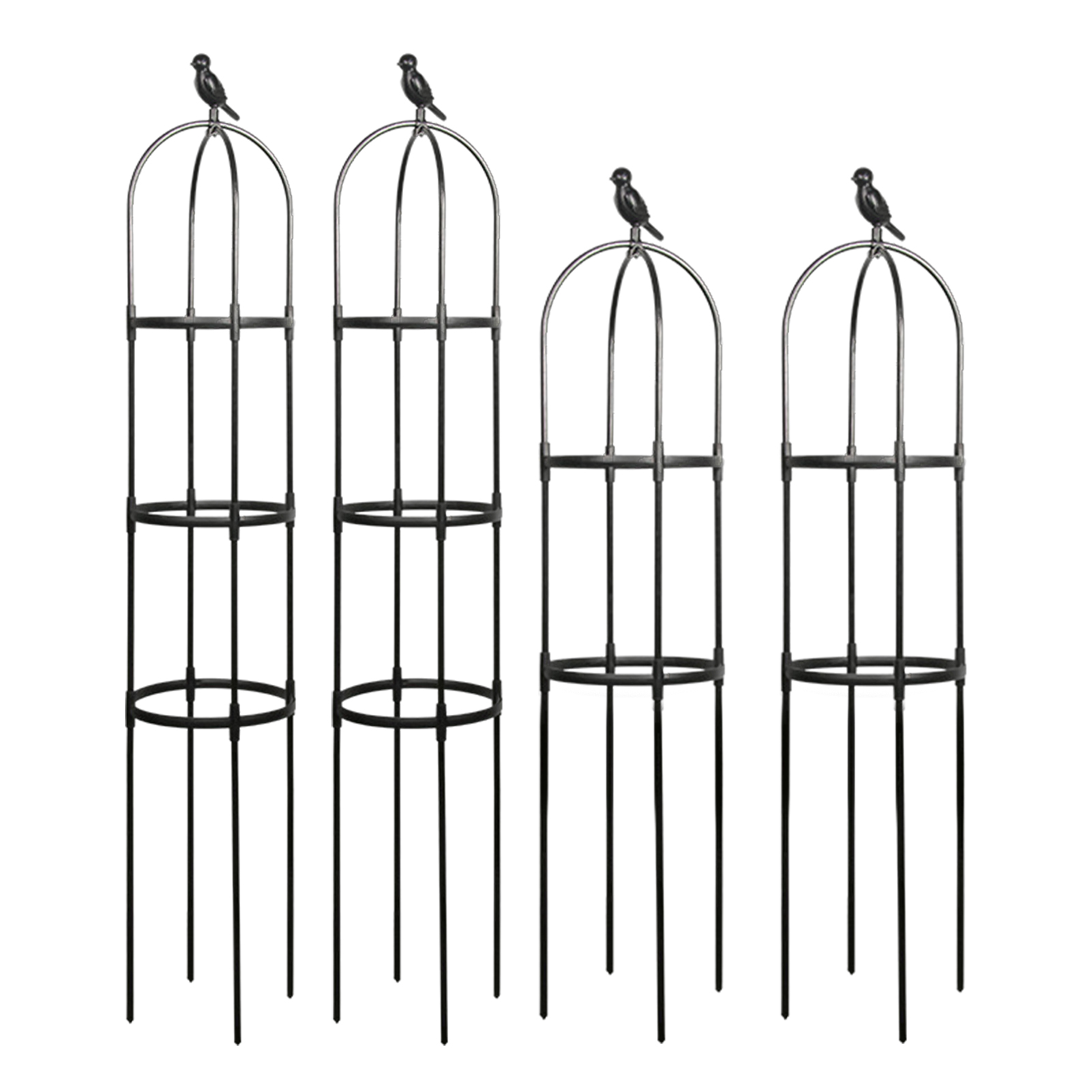 1PC Garden Plant Pot Obelisks Plastic Flower Stand Plant Support Climbing Frame Garden Decor Plant Bracket Garden Trellis