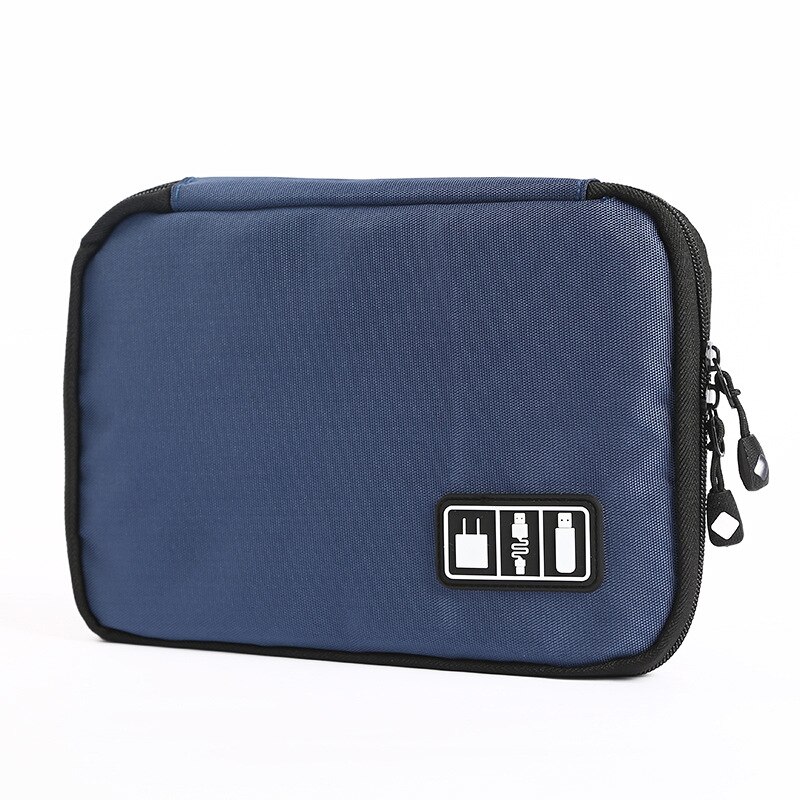 Watch Organizer Box FOR Apple watch band Strap iWatch box Packaging Watchband Holder roll bag Accessories Portable Storage Case: Navy blue
