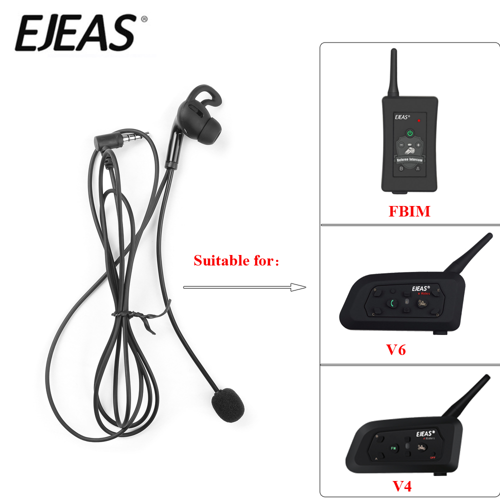 Ejeas hifi-r referee in-ear hörlurar för fbim  v4c v6c referee intercom headset