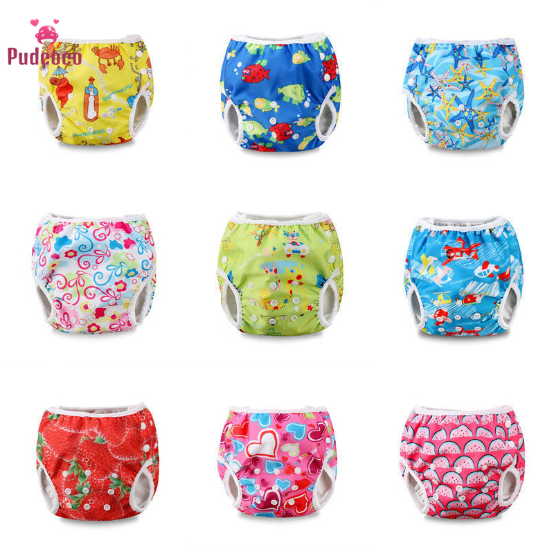 Pudcoco Adjustable Reusable Baby Summer Swim Diaper Swimming Trunks Waterproof Swimwear