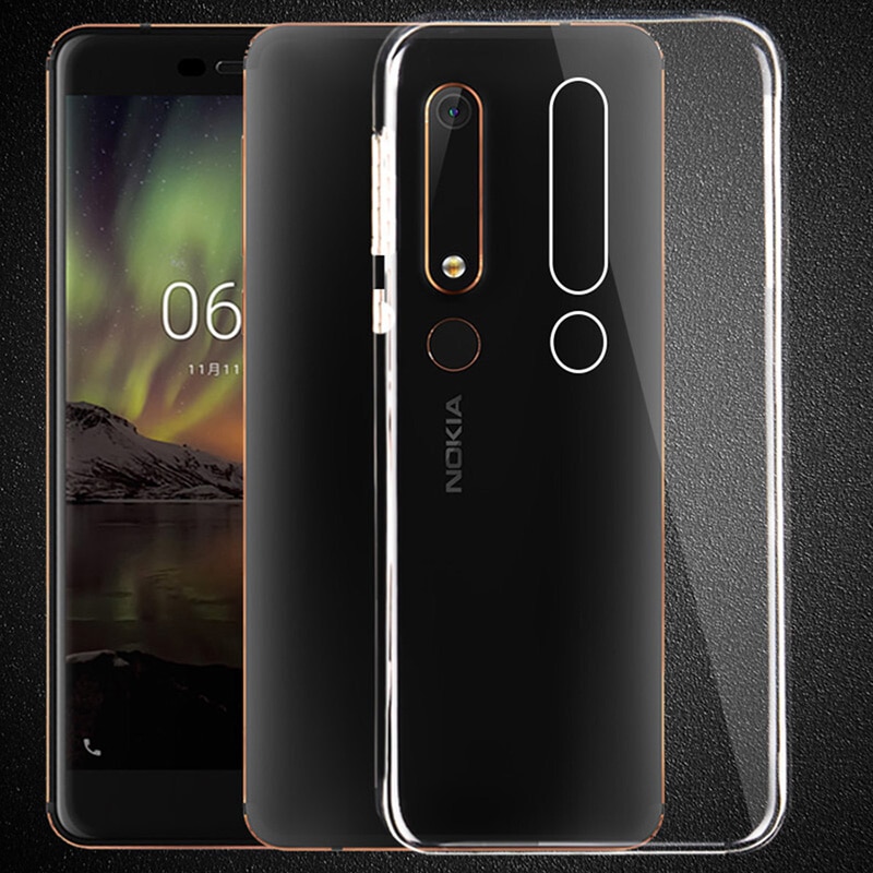 Transparente TPU caso para Nokia 6 Nokia 6,1 de Slim cubierta Nokia6 TA-1016 TA-1043 TA-1045 TA-1050 TA-1054 TA-1068
