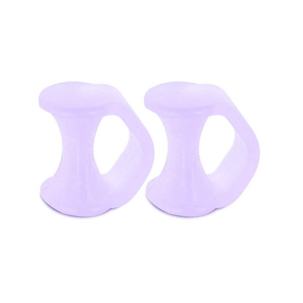 Zehenspreizer, Finger- und Fußschutz, 2 Stück, Gel-Zehenspreizer, Abstandshalter für kleine Zehen, kleine Zehenkissen zur Verhinderung von Reibwerkzeugen: Licht Gelb