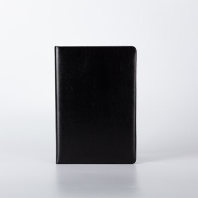 A5 Journal Daily Office Work Business Creativity Simple Notebook Leather Diary Book Notepad School Supply Stationery: Black   A5