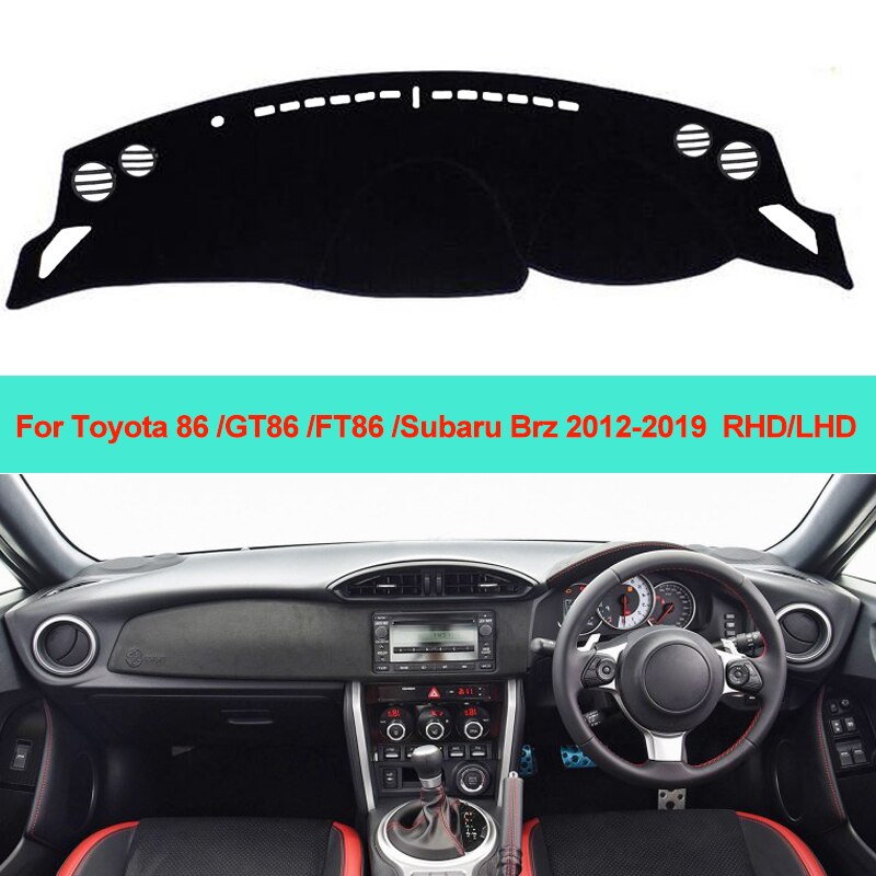 Tapis de tableau de bord intérieur de voiture pour toyota 86 gt86 ft86 subaru brz