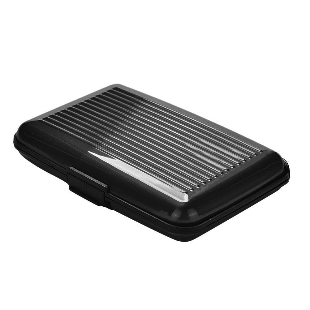 Portatarjetas de gran capacidad para personas mayores, paquete de tarjetas, portatarjetas de negocios: Negro