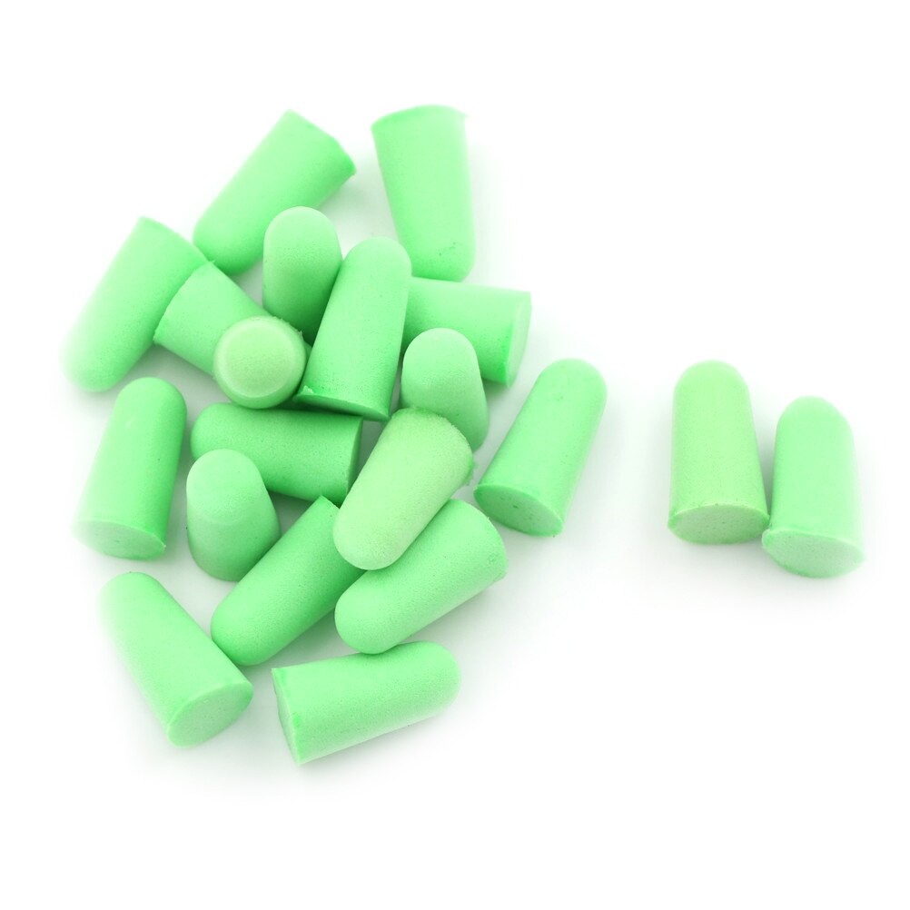 20Pcs (10 Pair) Noise Reduction Silicone Soft Ear Plugs Swimming Silicone Earplugs Protective For Sleep Comfort Earplugs: Green