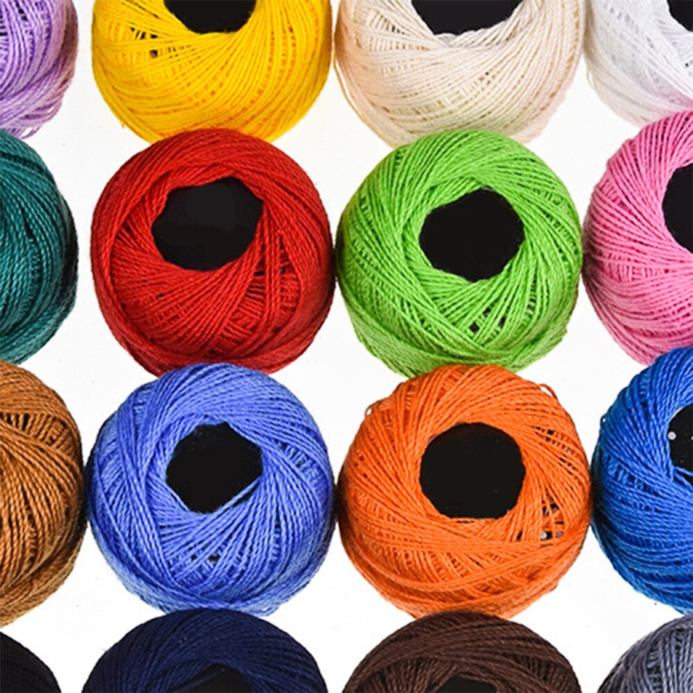 16 Pcs/box Sewing Threads Embroidery Sewing Threads Hand Stitching Polyester Fiber Threads Sewing Tool Embroidery Cross Stitch