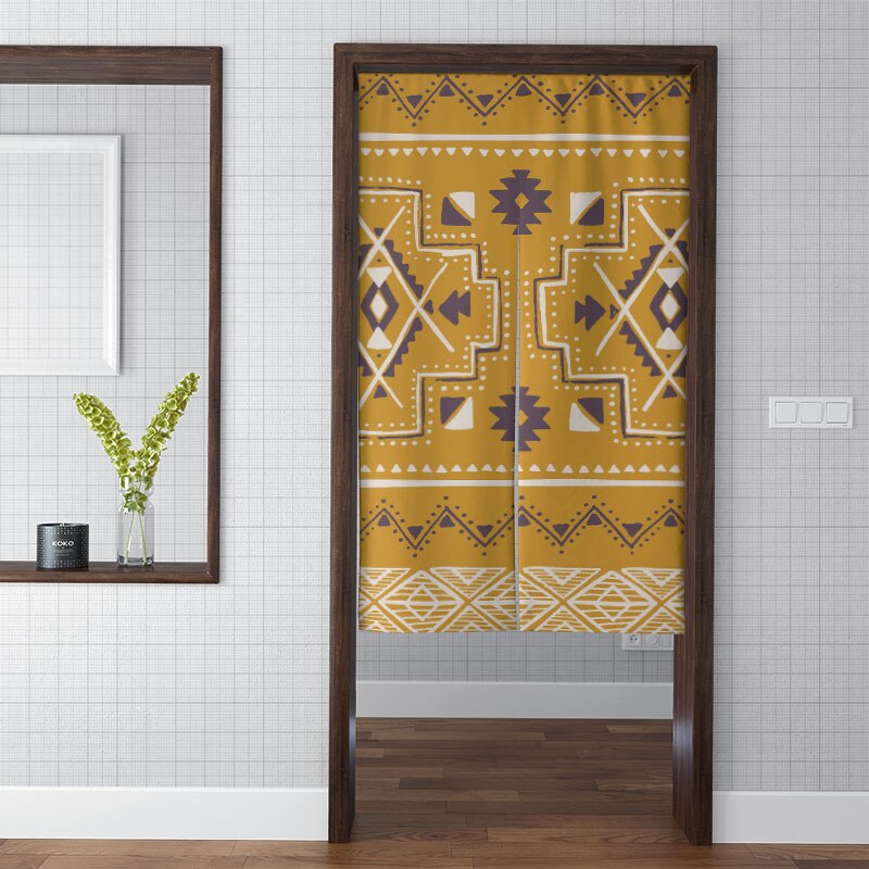 Exotische bohemian gordijn roman keuken dikke verduisterende wandtapijt moderne kleurrijke artistieke schaduw badkamer toilet deuropening stof: Stijl 11