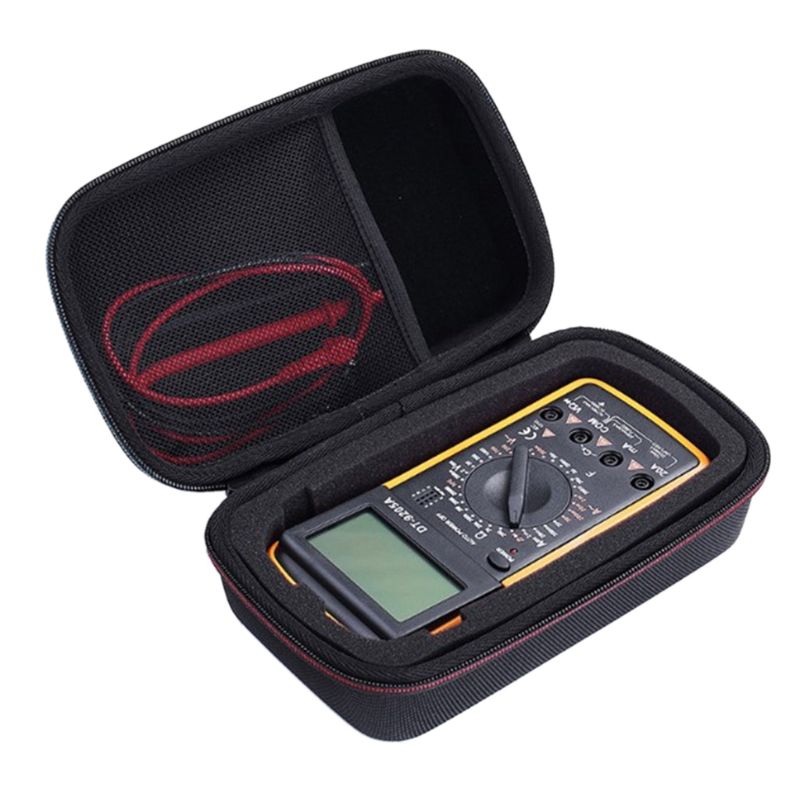 Zwart Waterdichte Hard Shockproof Multimeter Draagtas Tas Voor Fluke 117 115 F117C F17B + F115C Cover Carry Eva Beschermende doos