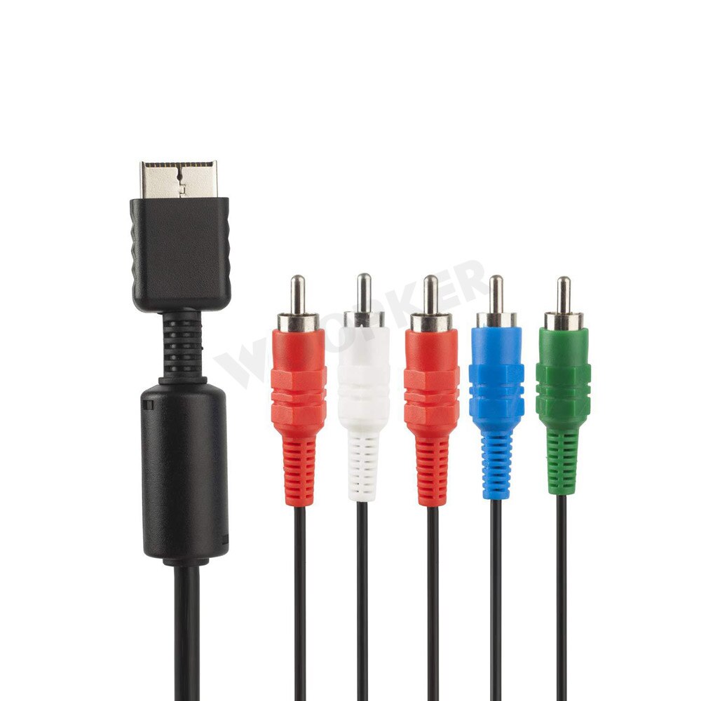 1.8m/5ft Multi Component AV Cable Premium High Resolution Game Cable Accessories for Sony Playstation 2/3