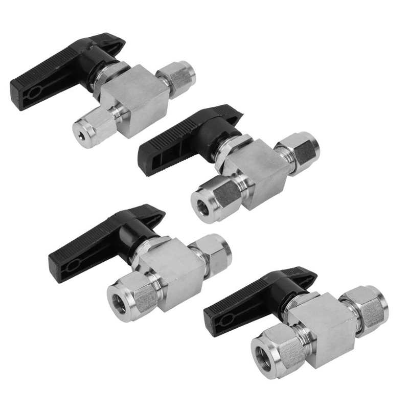 SS-44S6 Stainless Steel Valve High Pressure Needle Flow Control For Water Gas Liquid 1/8 1/4 3/8 1/2 High Pressure Ball Valve