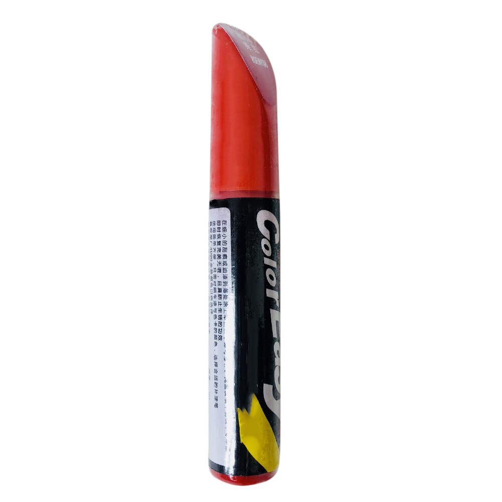 Auto Kleur Verf Reparatie Scratch Remover Wit Rood Zwart Zilver Kleur Pro Herstellen Kras Reparatie Verf Pen Clear Paint Care: Red 10ml