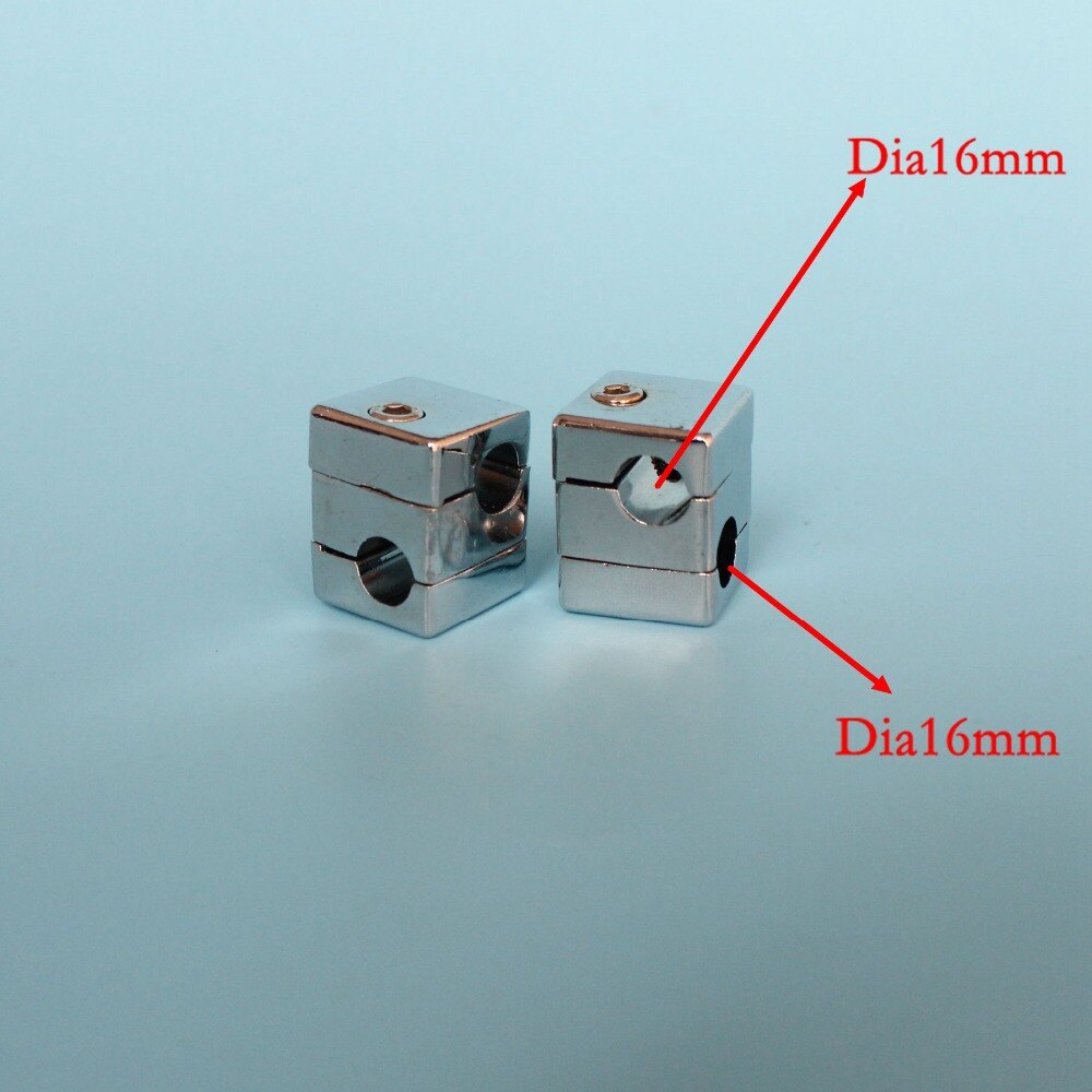 Aleación de aluminio o Zinc Ni/Cr cromado doble Abrazadera para varilla 16mm + 16mm estructuras perpendiculares de fijación